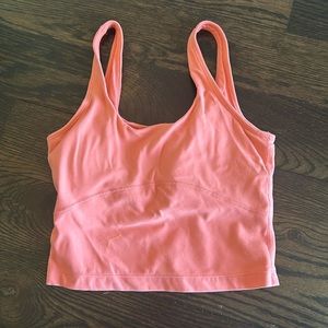 TNA Salmon Pink Active Crop Top